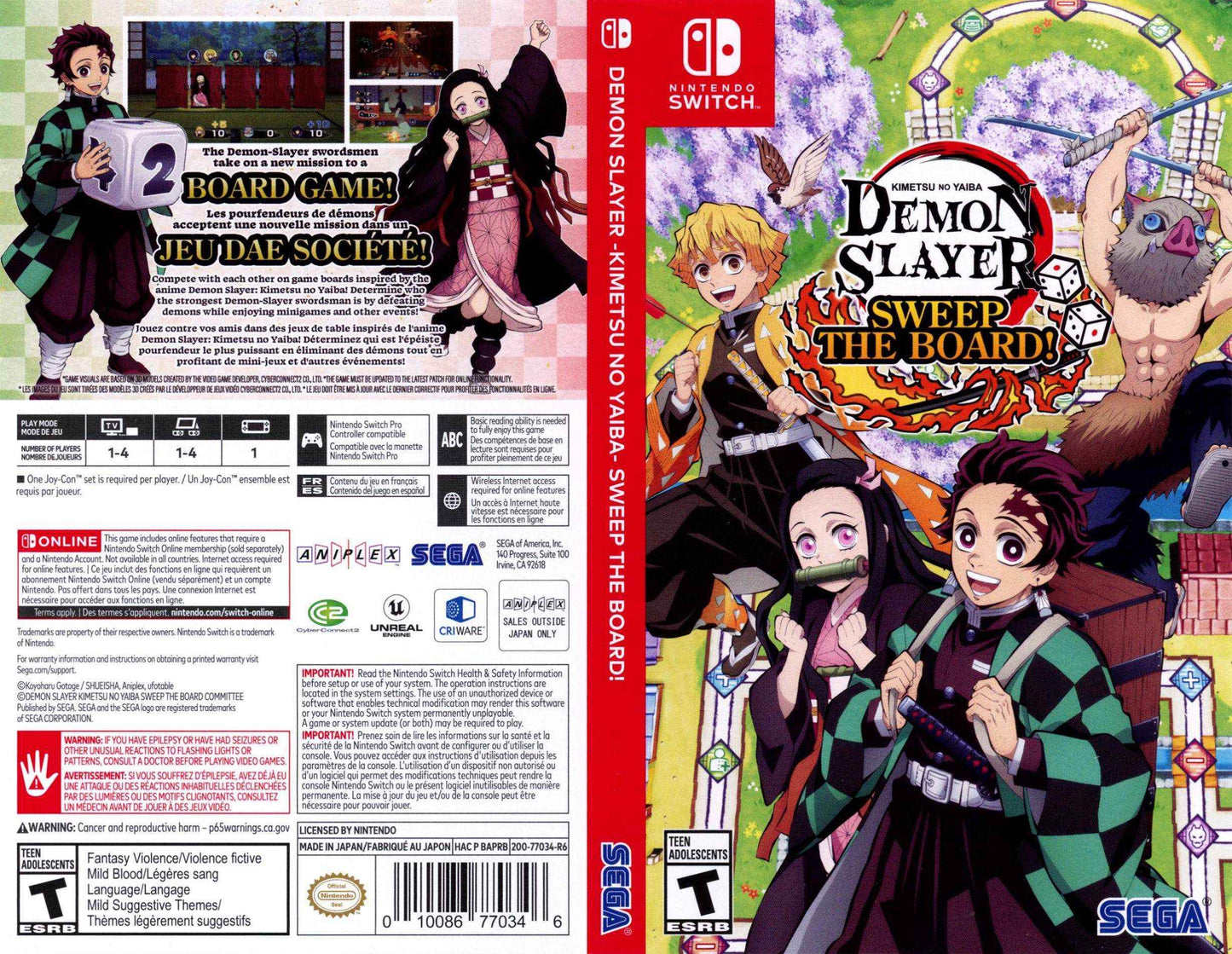 Demon Slayer Kimetsu No Yaba Sweep the Board Cover Art - WOI Solutions