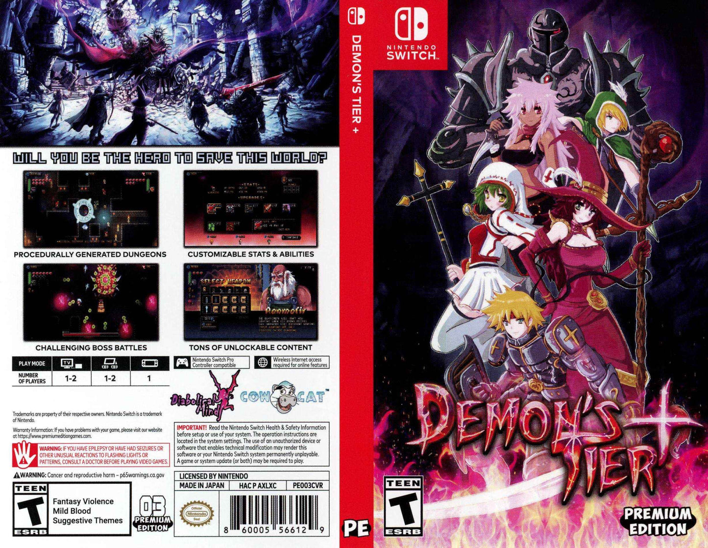 Demon's Tier+ Cover Art - WOI Solutions