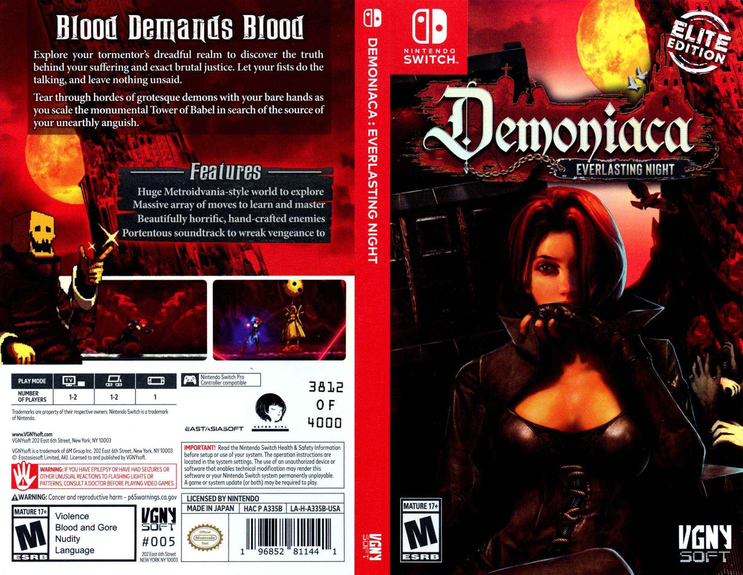 Demoniaca Everlasting Night Cover Art - WOI Solutions