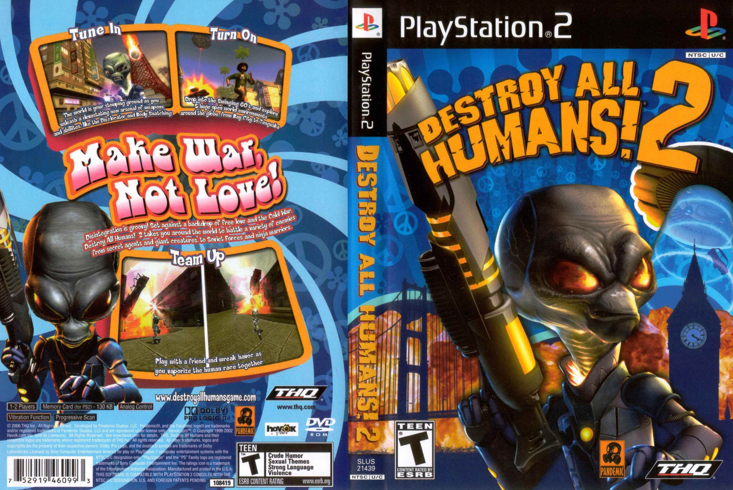Destroy All Humans! 2 Cover Art - WOI Solutions