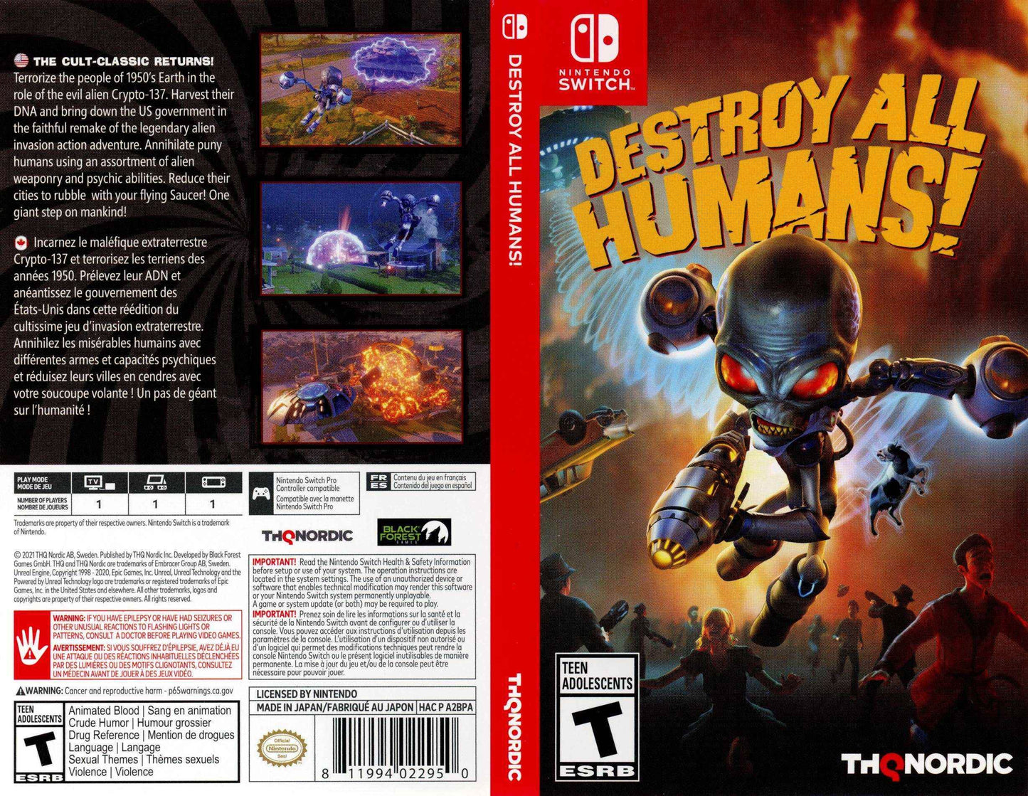 Destroy All Humans! Cover Art - WOI Solutions