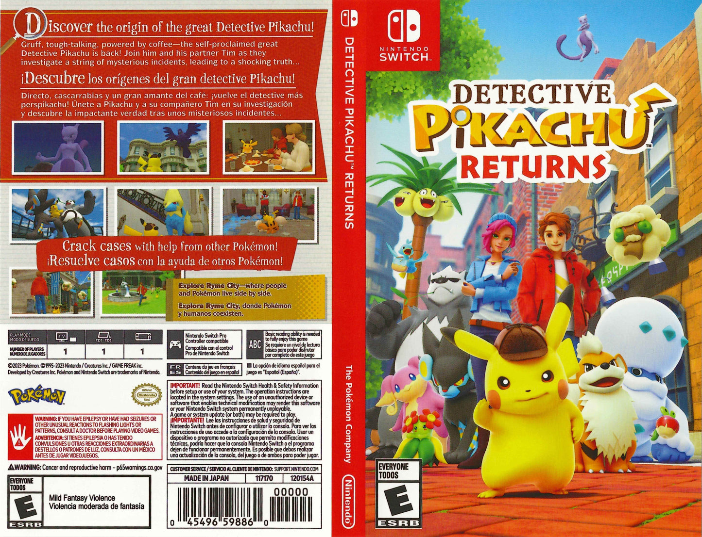 Detective Pikachu Returns Cover Art - WOI Solutions