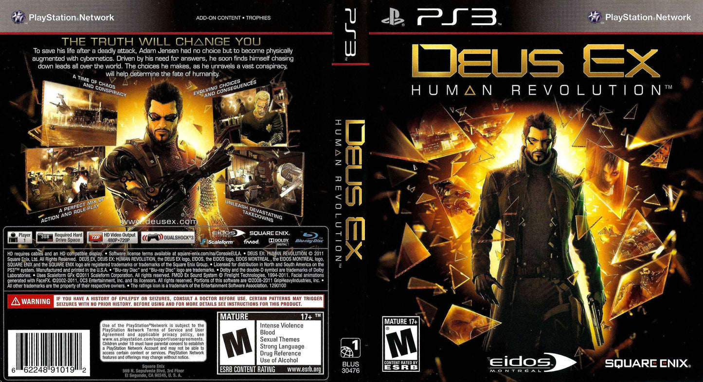 Deus Ex Human Revolution Cover Art - WOI Solutions