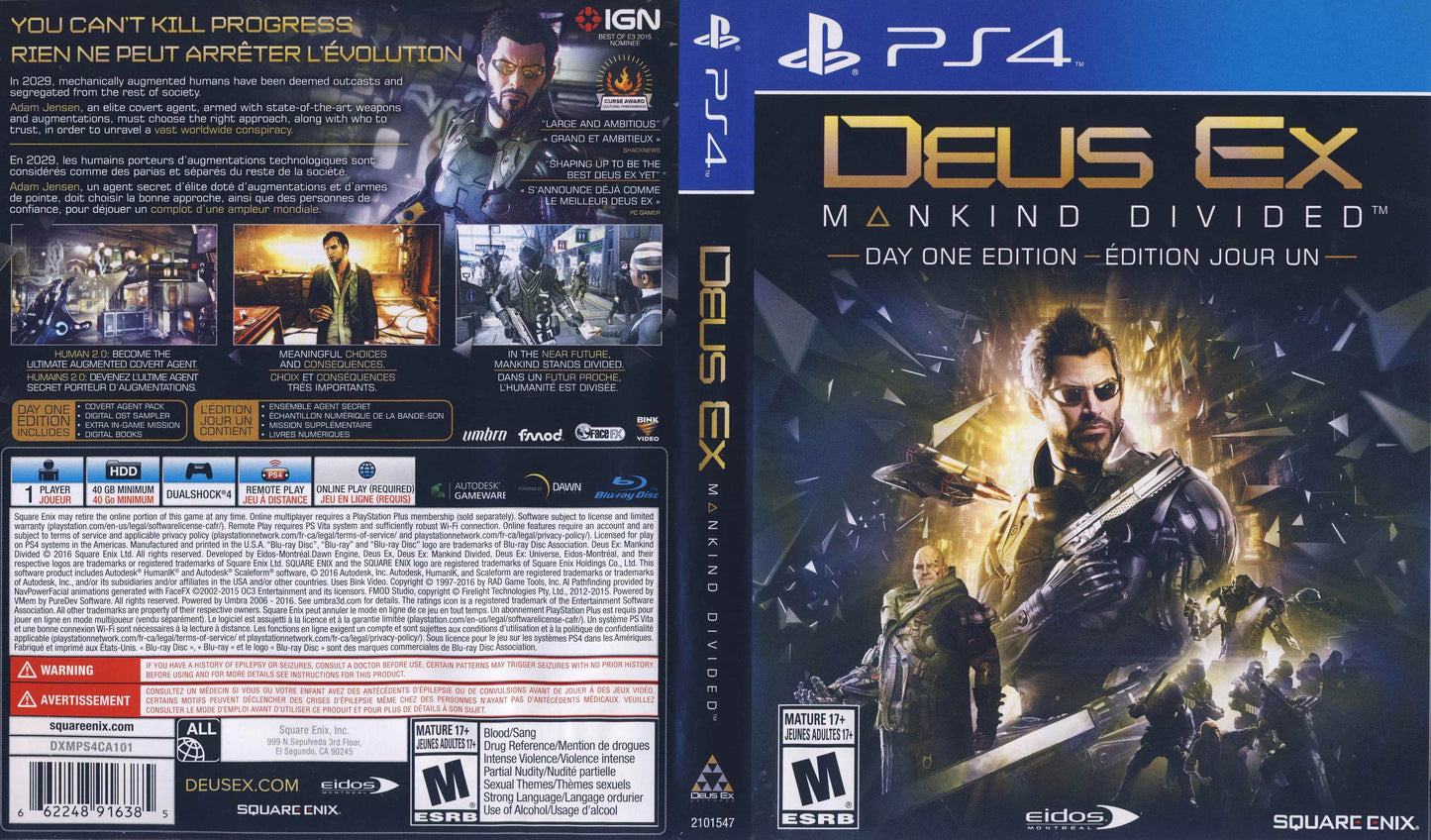 Deus Ex Mankind Divided Cover Art - WOI Solutions