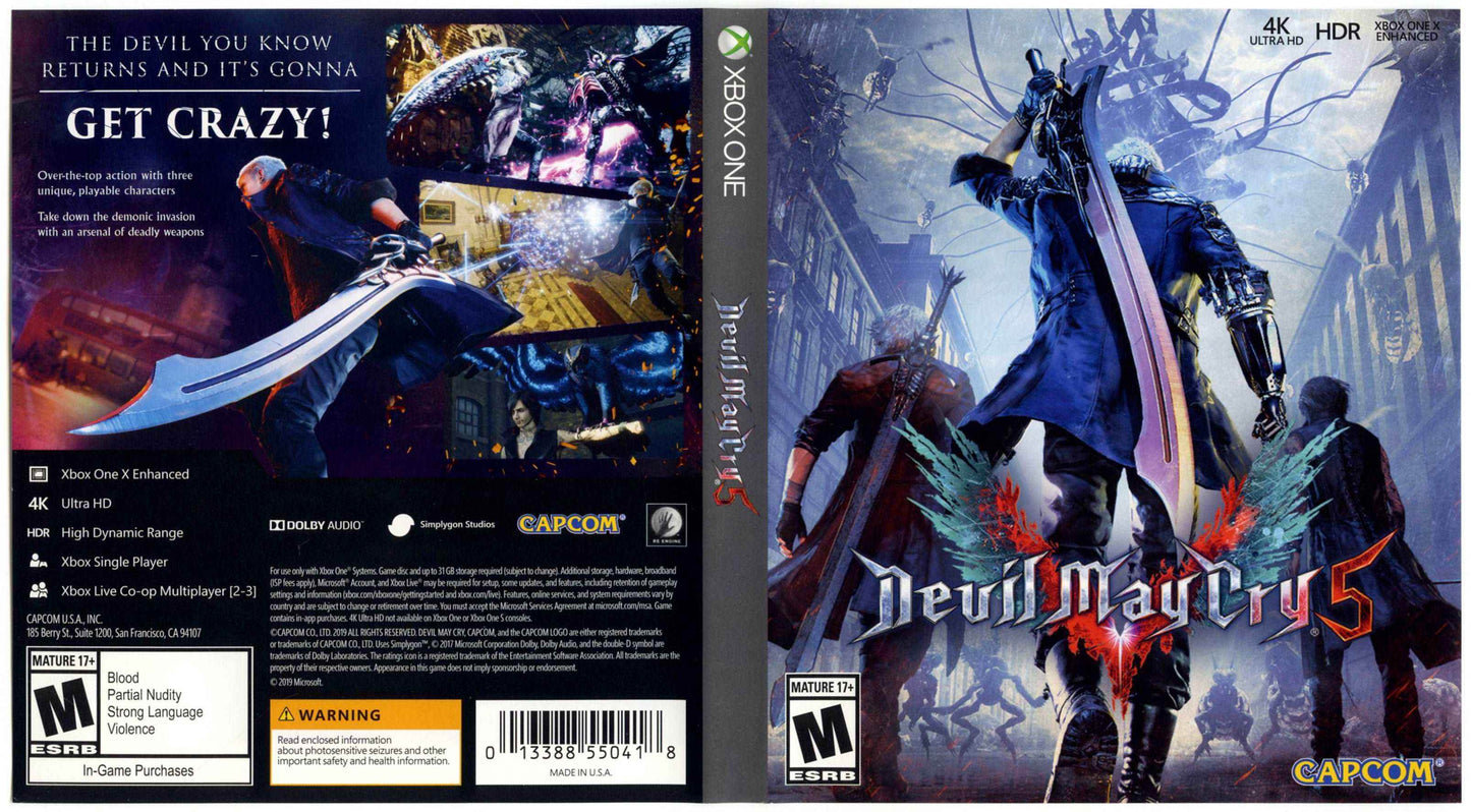 Devil May Cry 5 Cover Art - WOI Solutions