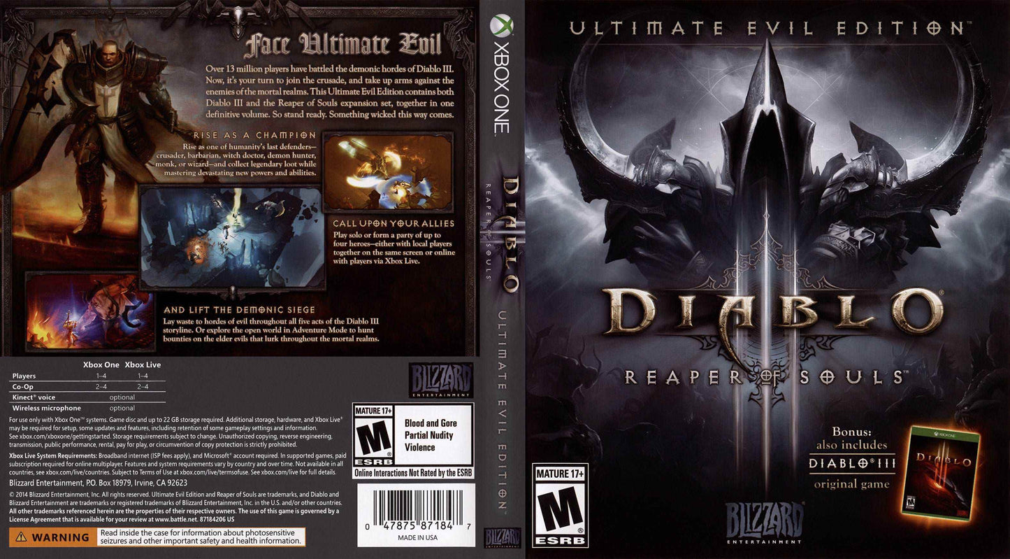 Diablo III Ultimate Evil Edition Cover Art - WOI Solutions