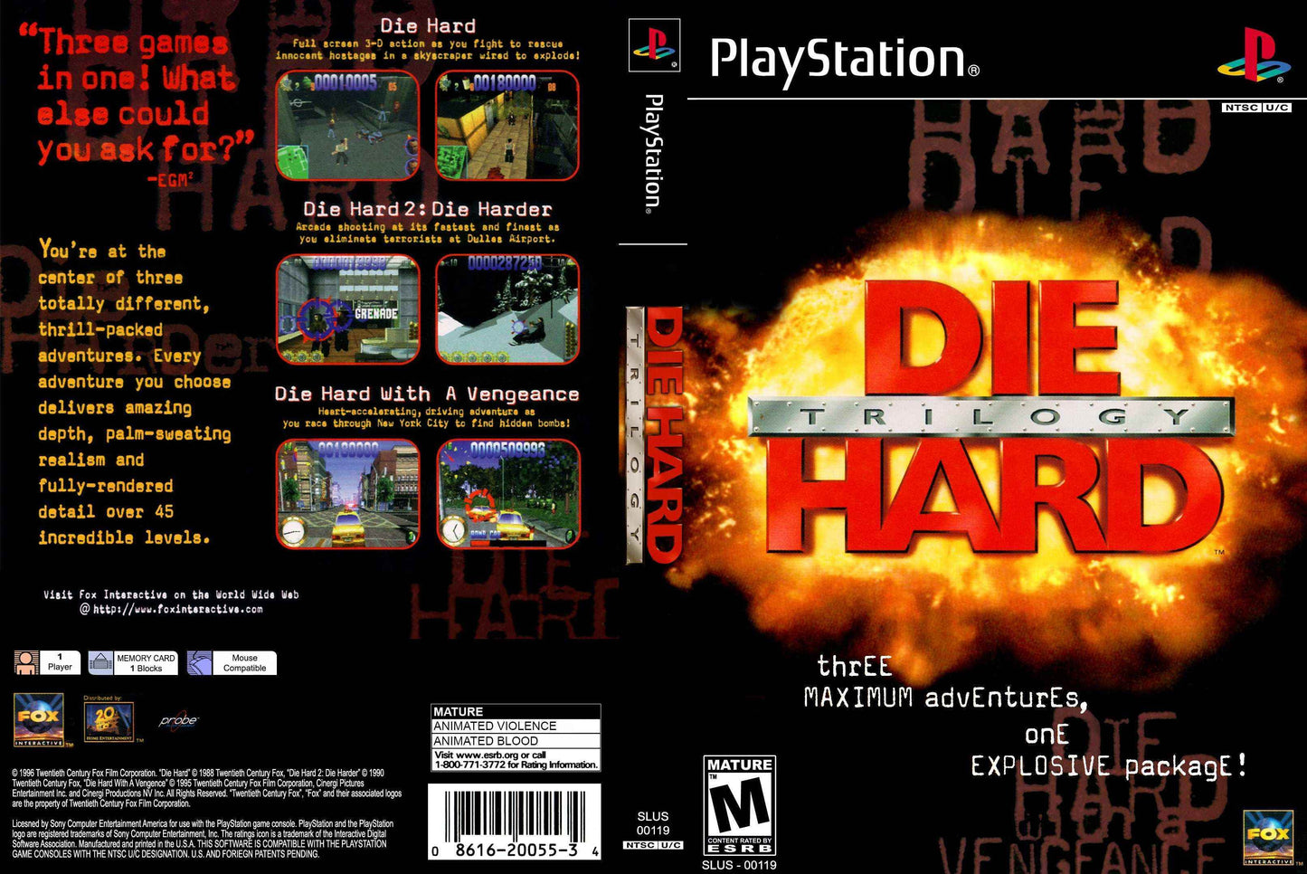 Die Hard Trilogy Cover Art - WOI Solutions
