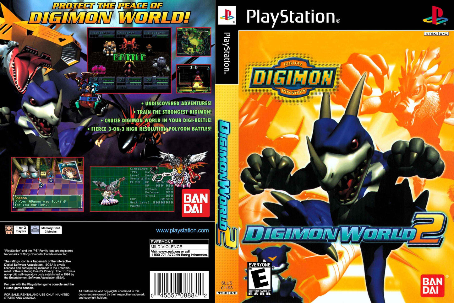Digimon World 2 Cover Art - WOI Solutions