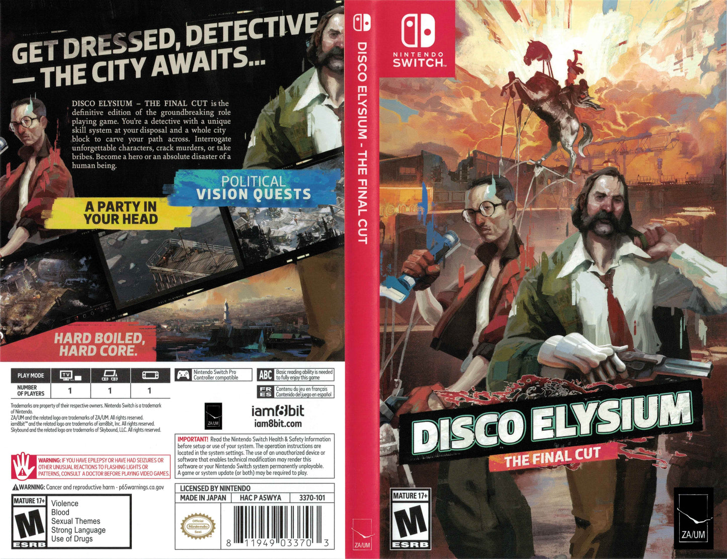 Disco Elysium The Final Cut Cover Art - WOI Solutions