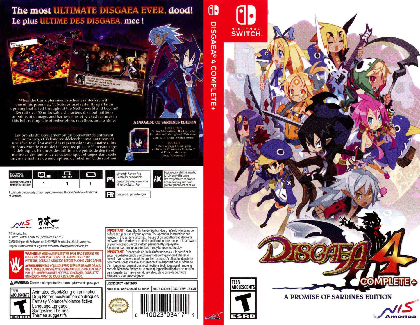 Disgaea 4 Complete+ Cover Art - WOI Solutions
