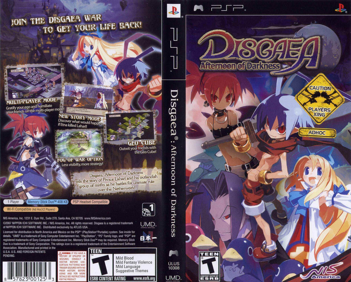 Disgaea Afternoon of Darkness Cover Art - WOI Solutions