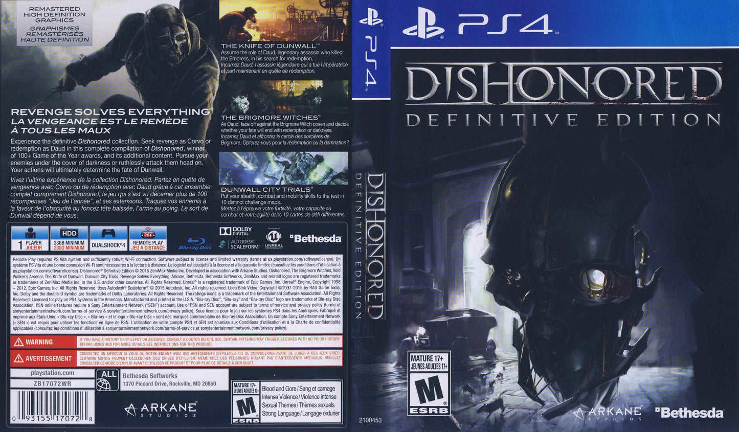 Dishonored Definitive Edition Cover Art - WOI Solutions