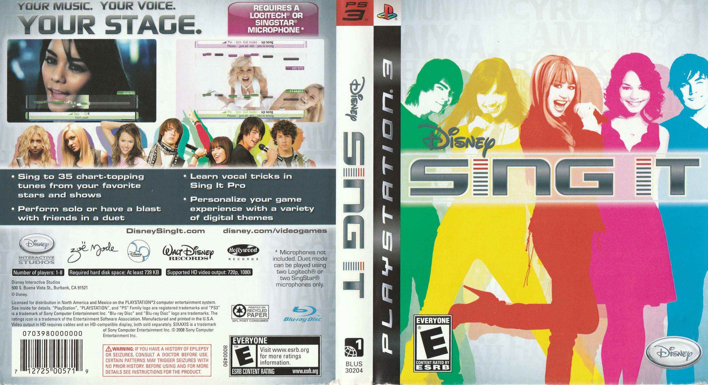 Disney Sing It Cover Art - WOI Solutions