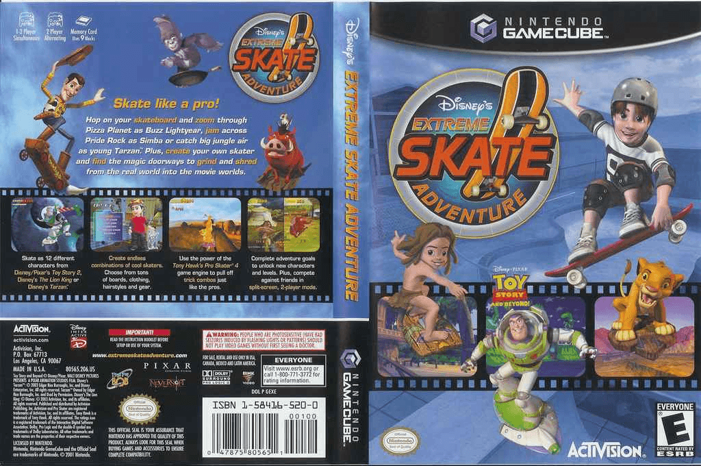 Disney's Extreme Skate Adventure Cover Art - WOI Solutions