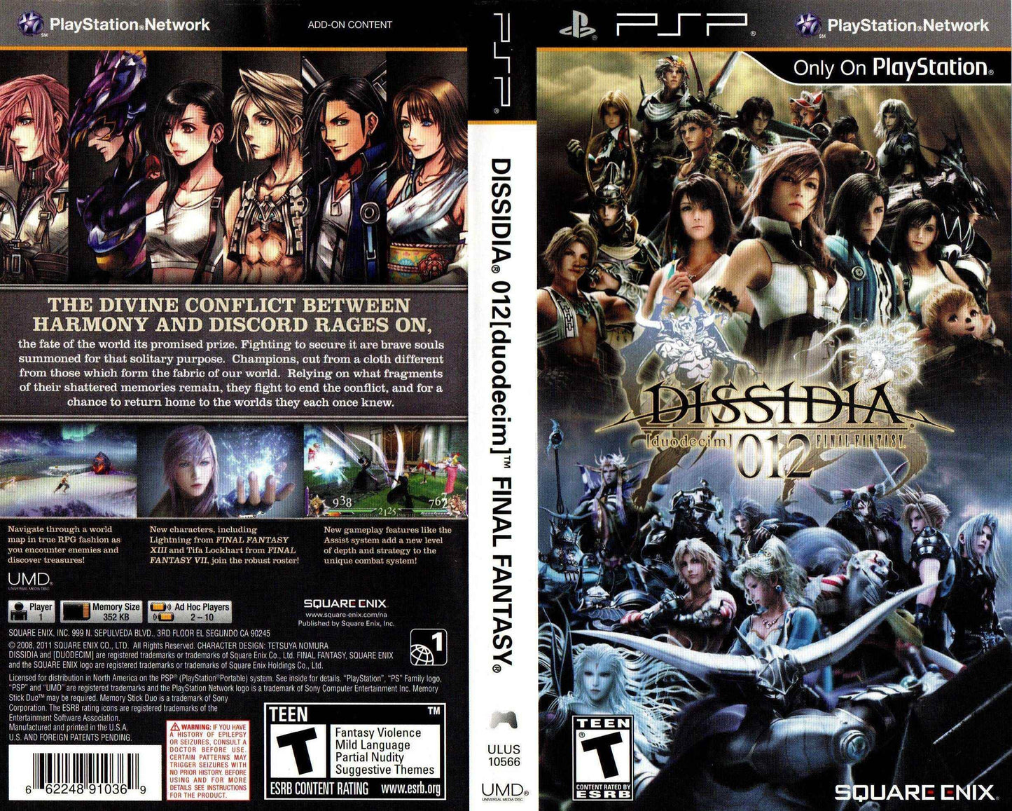 Dissidia 012 Final Fantasy Cover Art - WOI Solutions