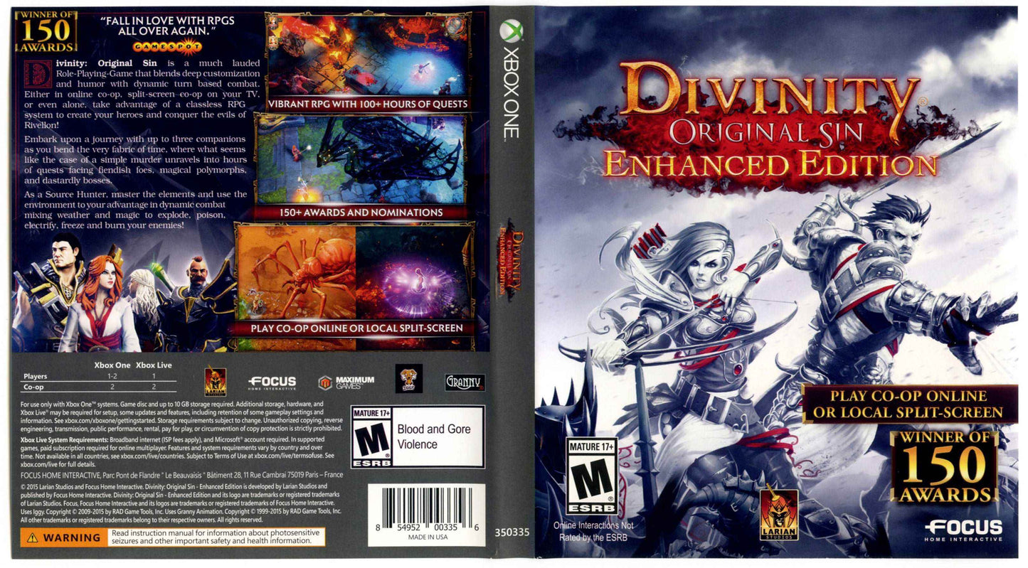Divinity Original Sin Enhanced Edition Cover Art - WOI Solutions