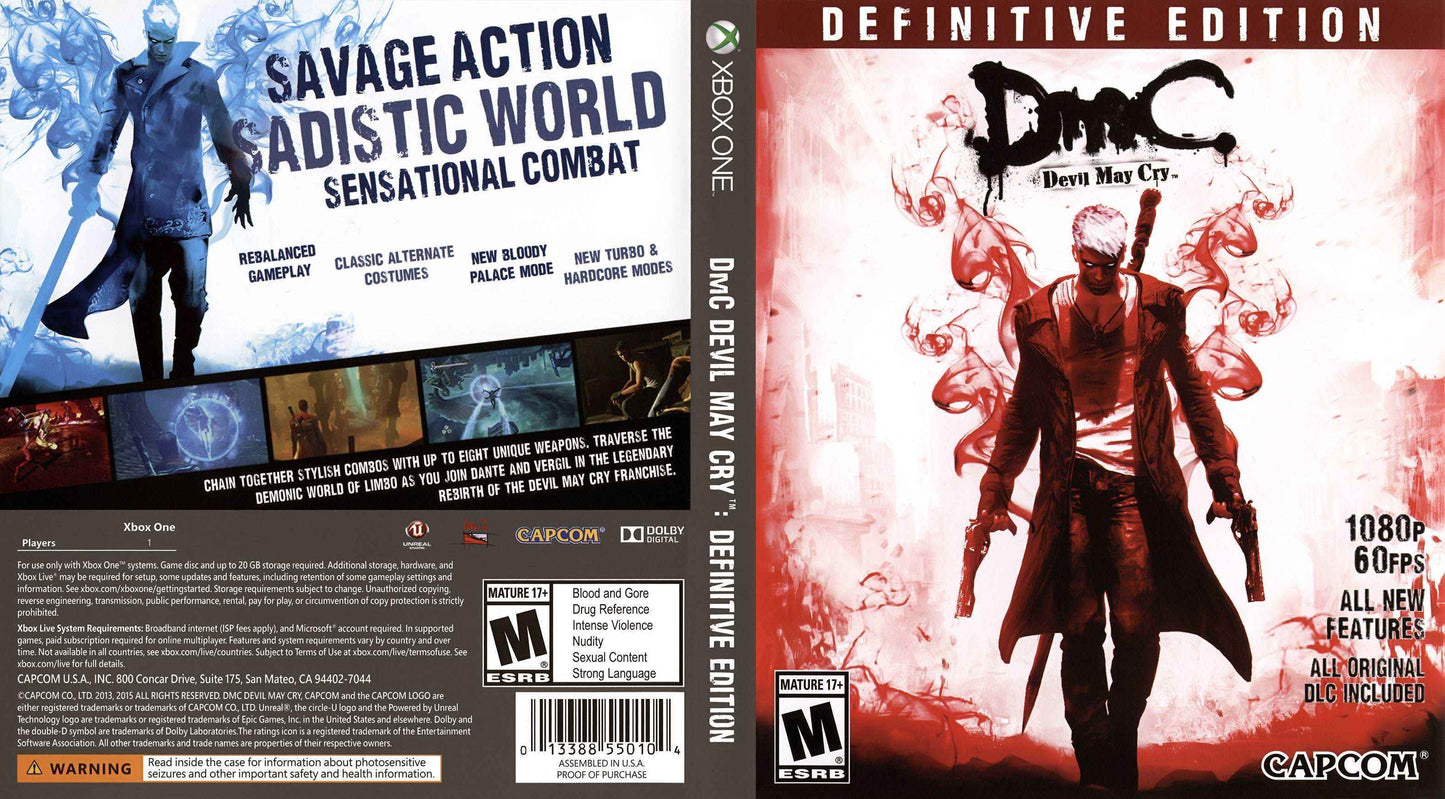DmC Devil May Cry Definitive Edition Cover Art - WOI Solutions