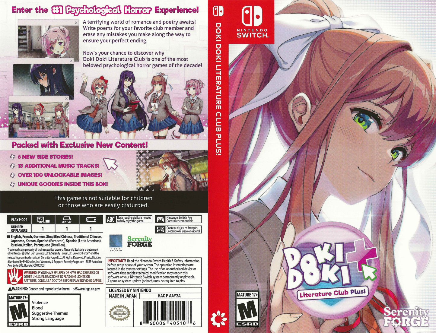 Doki Doki Literature Club Plus! Cover Art - WOI Solutions