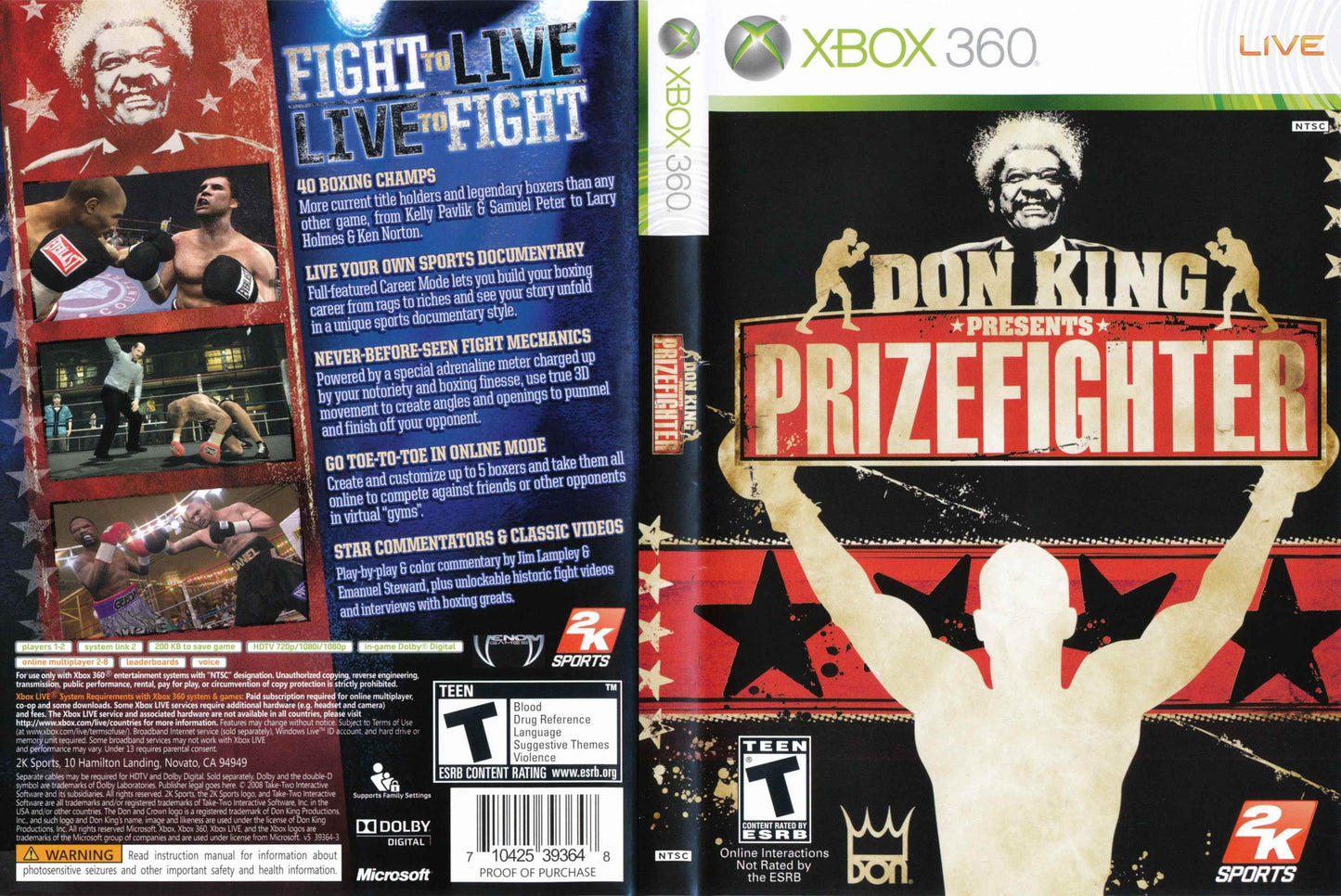 Don King Presents Prizefighter Cover Art - WOI Solutions