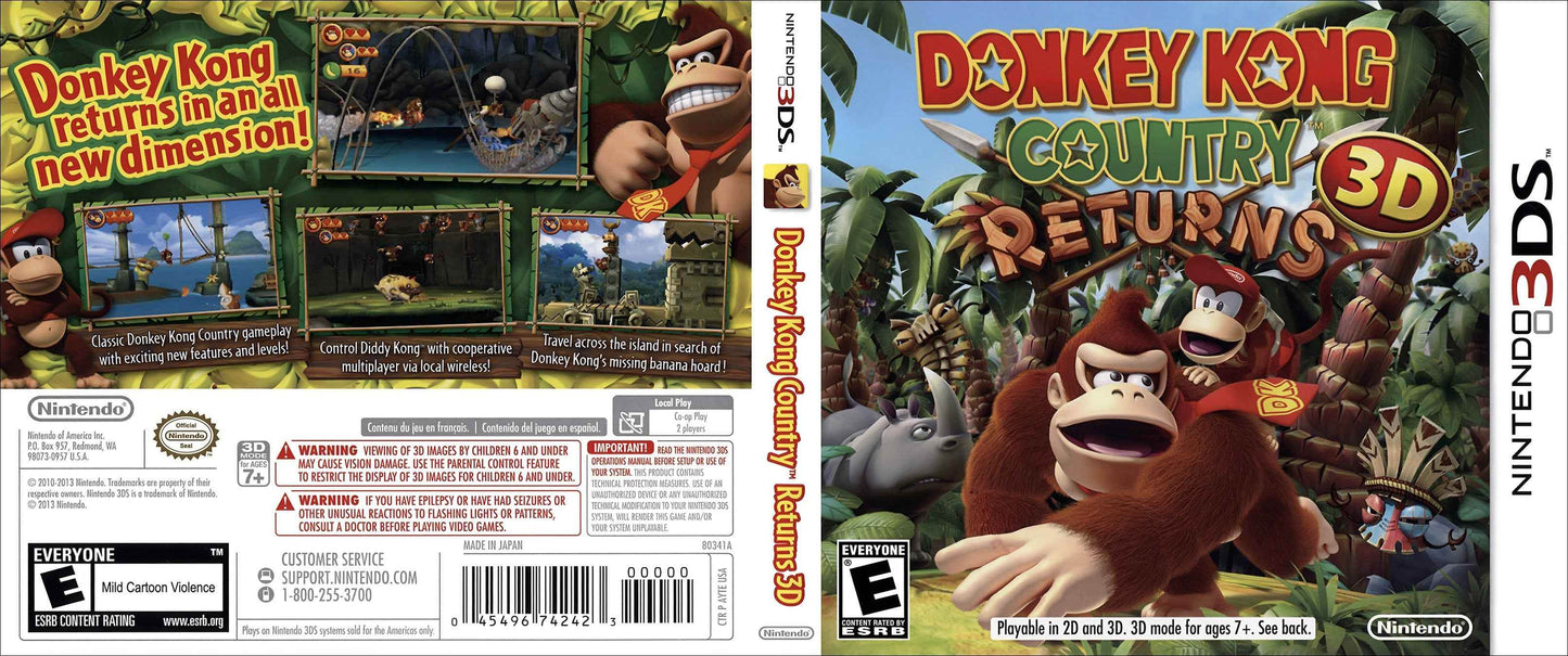 Donkey Kong Country Returns 3D Cover Art - WOI Solutions