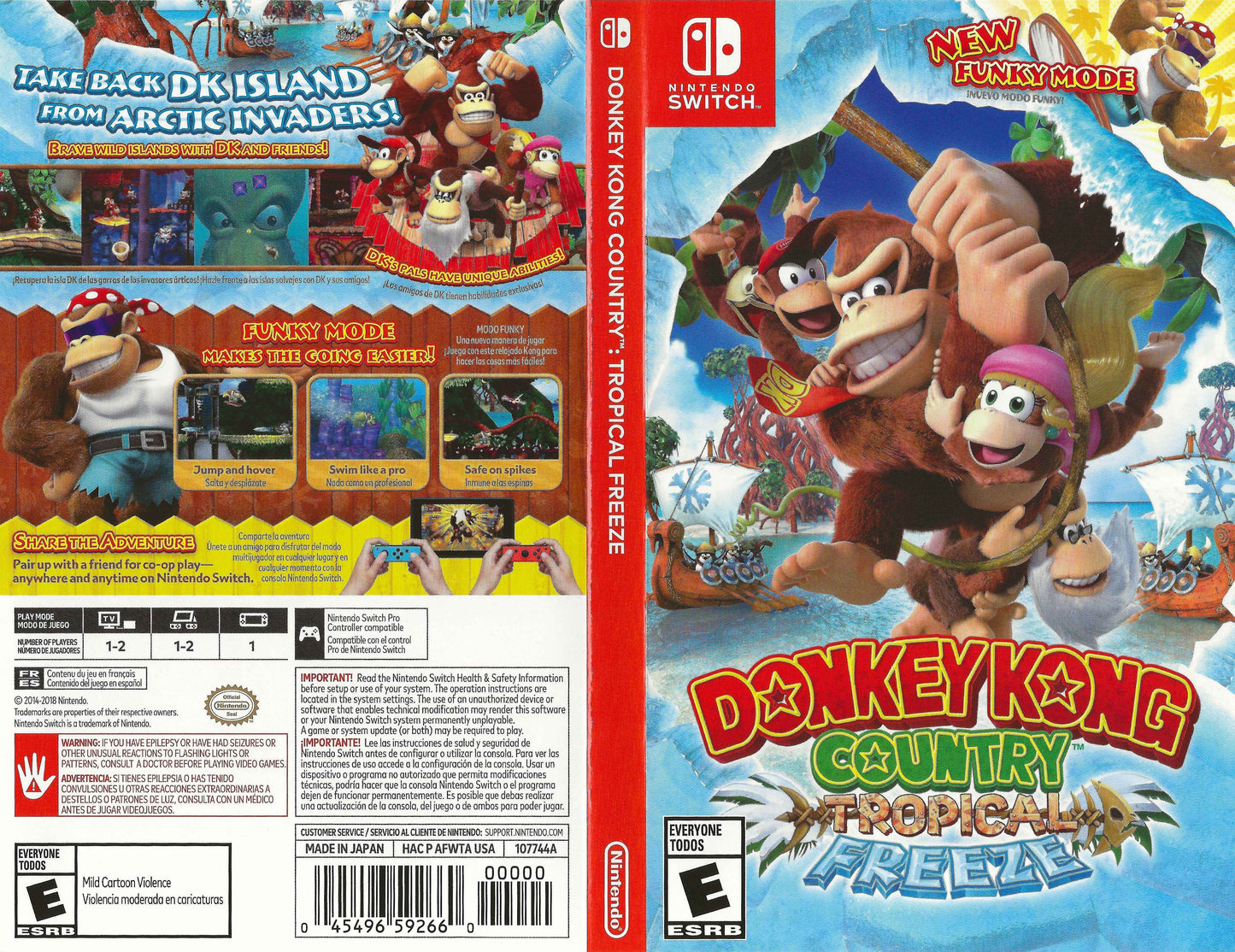 Donkey Kong Country Tropical Freeze Cover Art - WOI Solutions