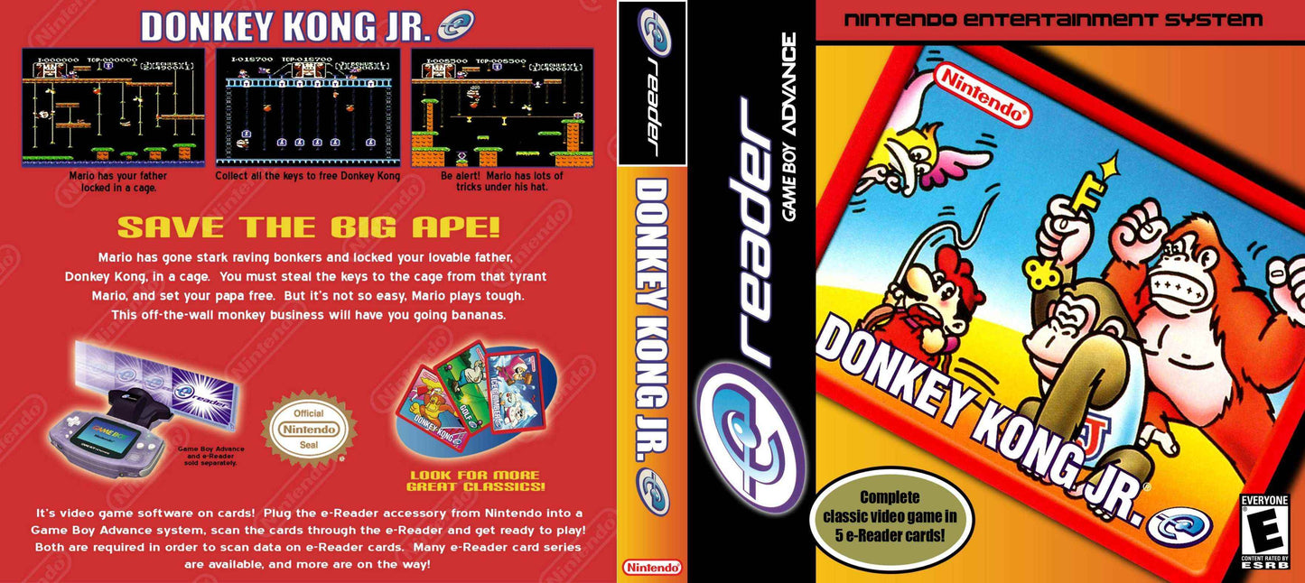 Donkey Kong Jr E-Reader Cover Art - WOI Solutions