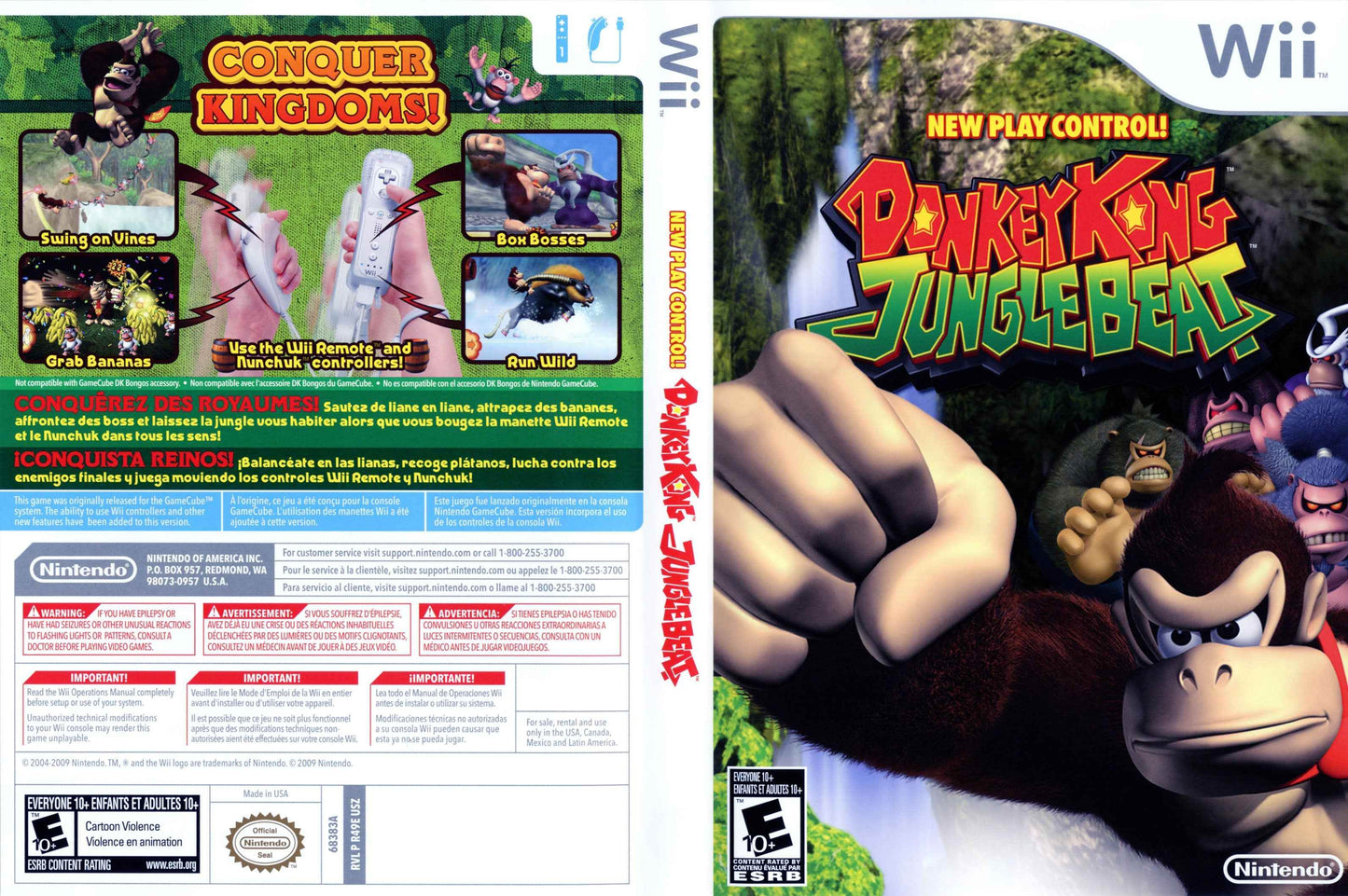 Donkey Kong Jungle Beat Cover Art - WOI Solutions