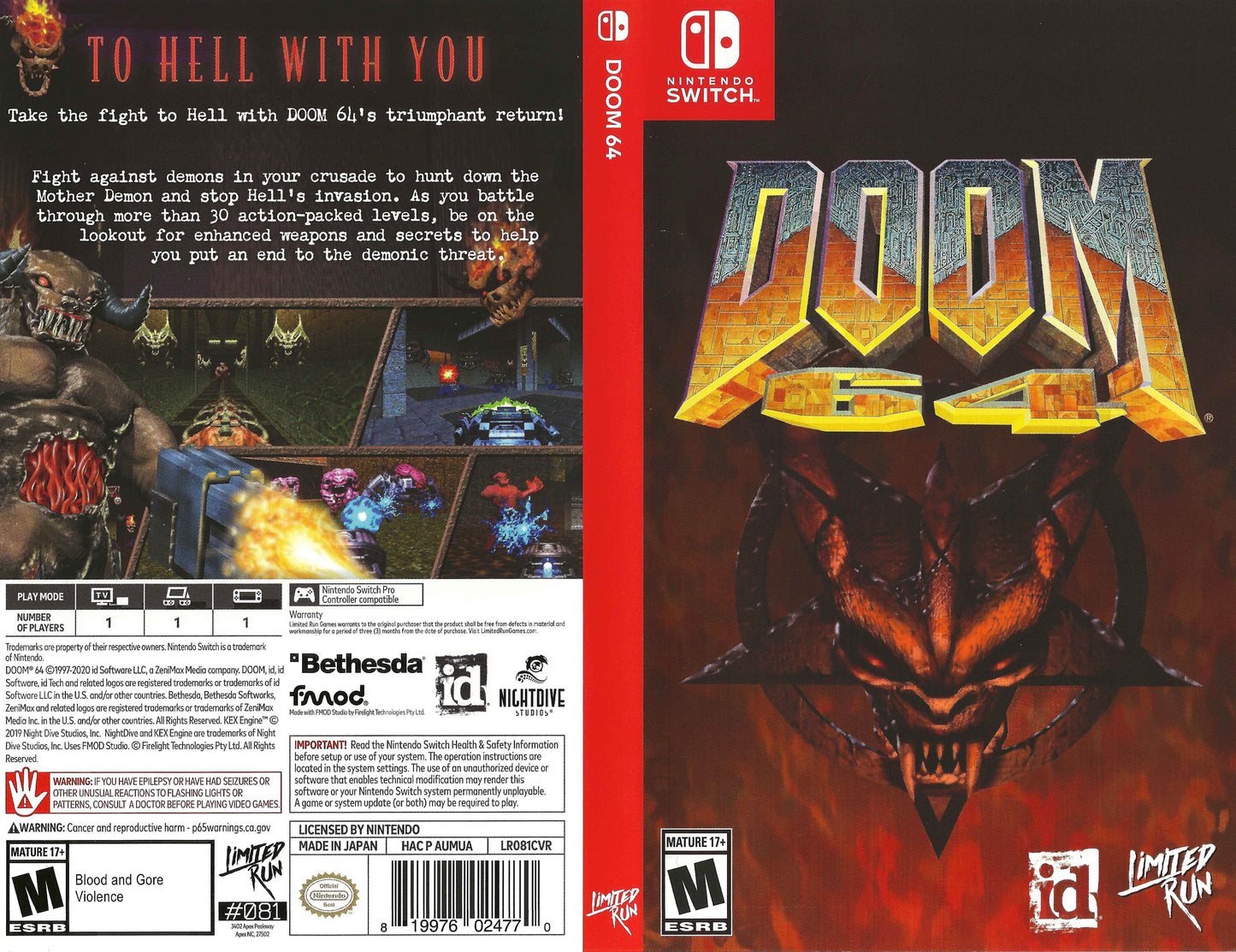 Doom 64 Cover Art - WOI Solutions