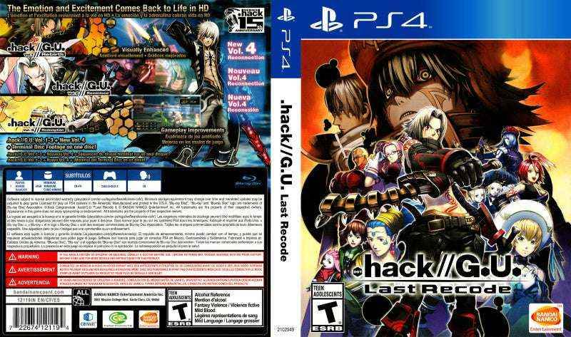 Dot Hack G.U. Last Recode Cover Art - WOI Solutions