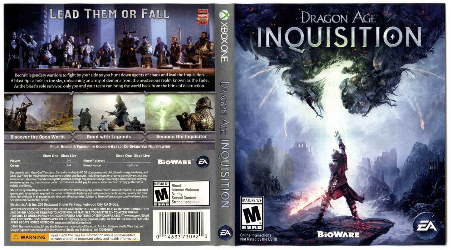 Dragon Age Inquisition Cover Art - WOI Solutions