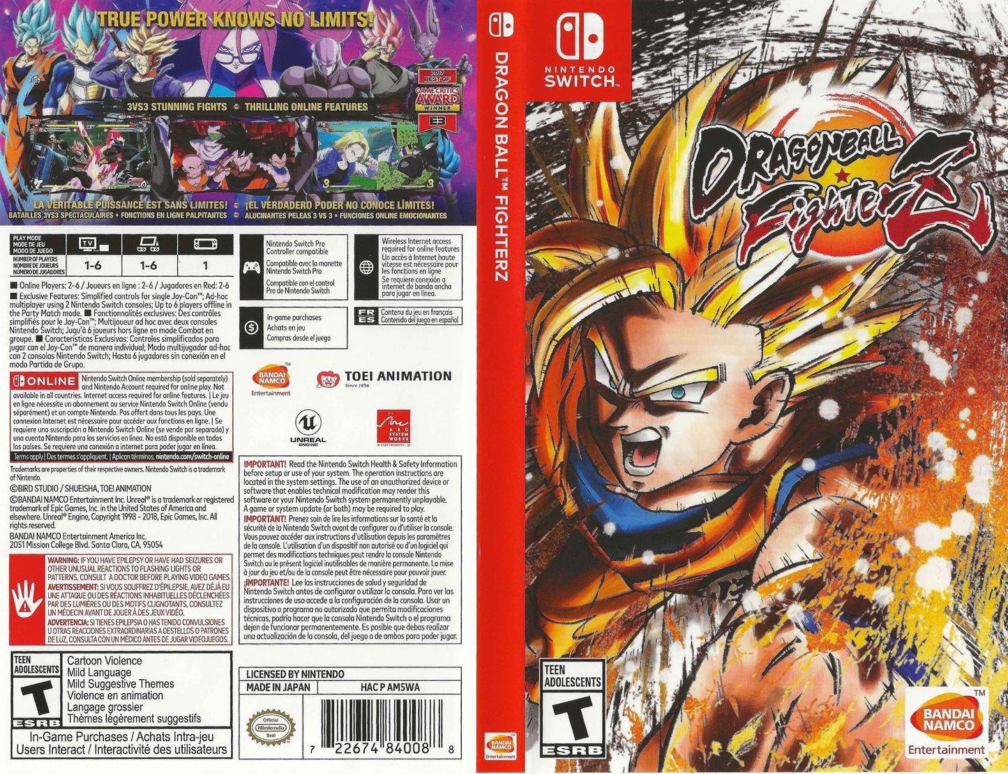 Dragon Ball FighterZ Cover Art - WOI Solutions