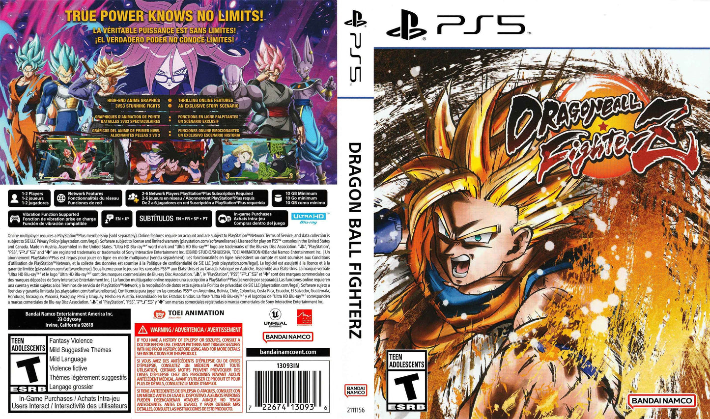 Dragon Ball Fighterz Cover Art - WOI Solutions