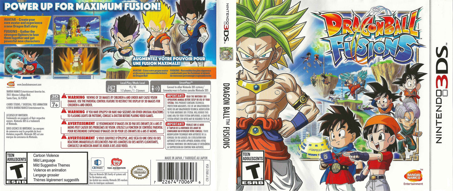 Dragon Ball Fusions Cover Art - WOI Solutions
