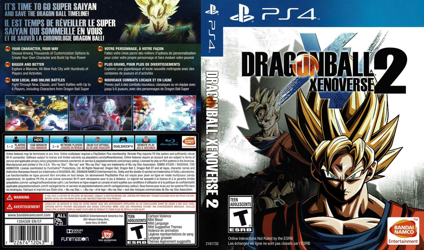 Dragon Ball Xenoverse 2 Cover Art - WOI Solutions