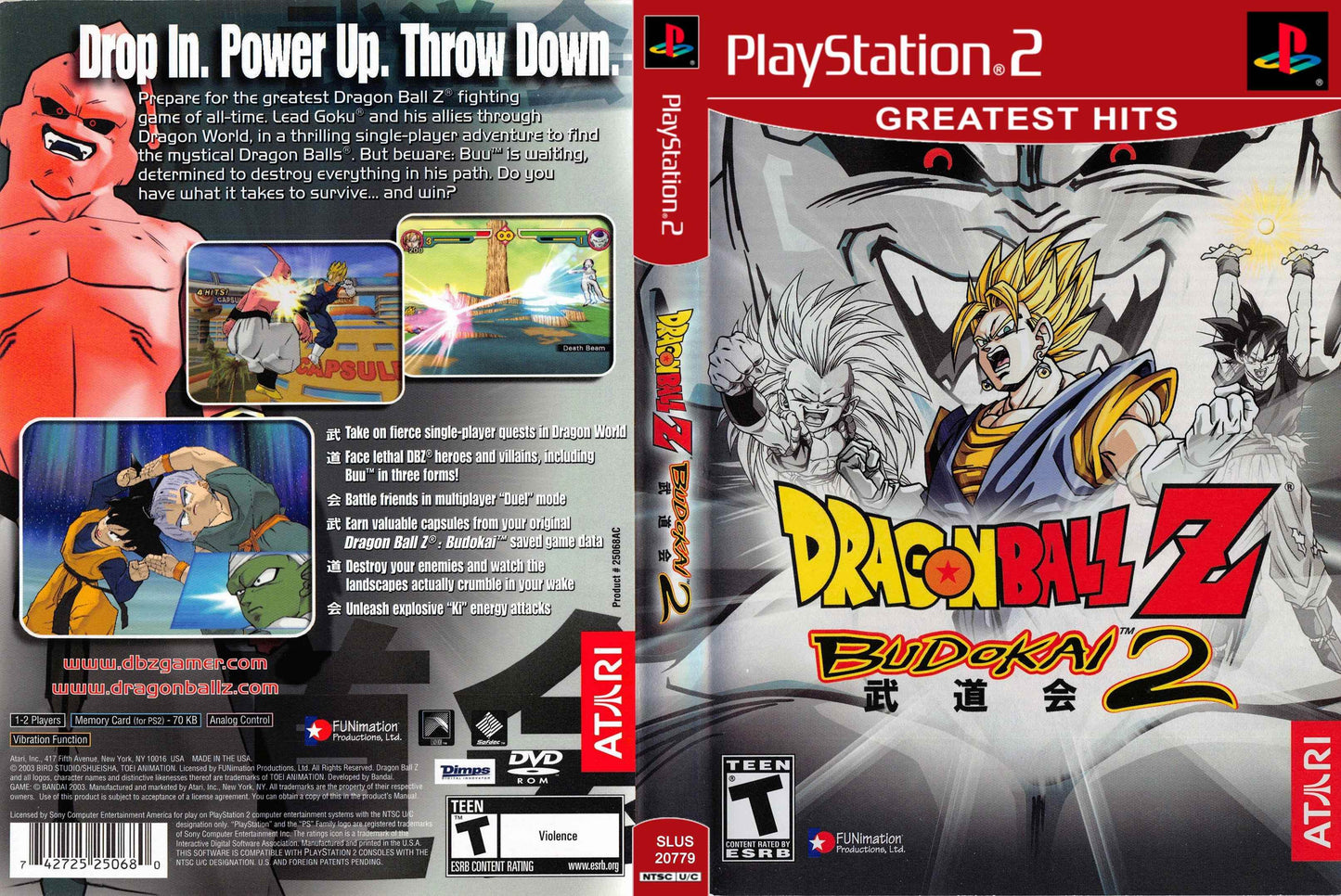 Dragon Ball Z Budokai 2 Cover Art - WOI Solutions