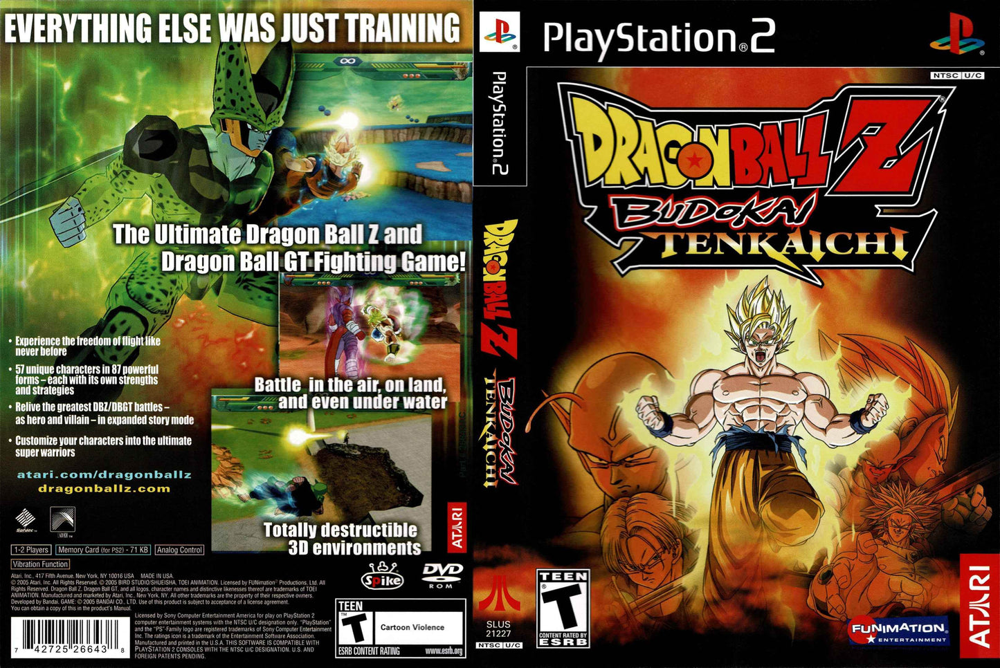 Dragon Ball Z Budokai Tenkaichi Cover Art - WOI Solutions
