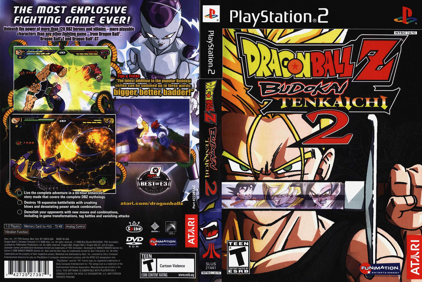 Dragon Ball Z Budokai Tenkaichi 2 Cover Art - WOI Solutions
