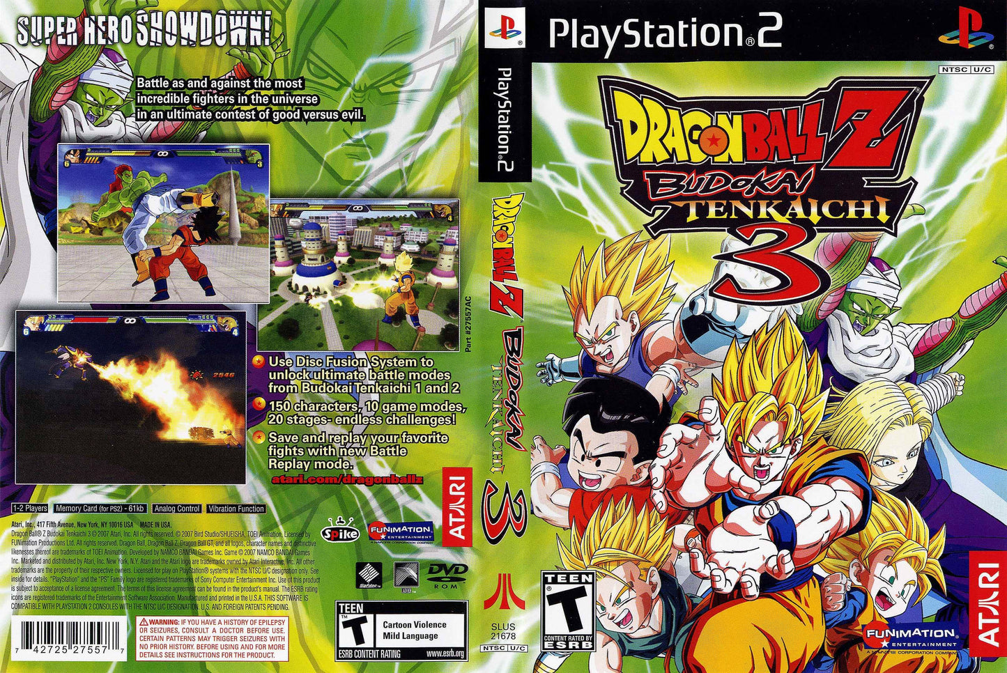 Dragon Ball Z Budokai Tenkaichi 3 Cover Art - WOI Solutions