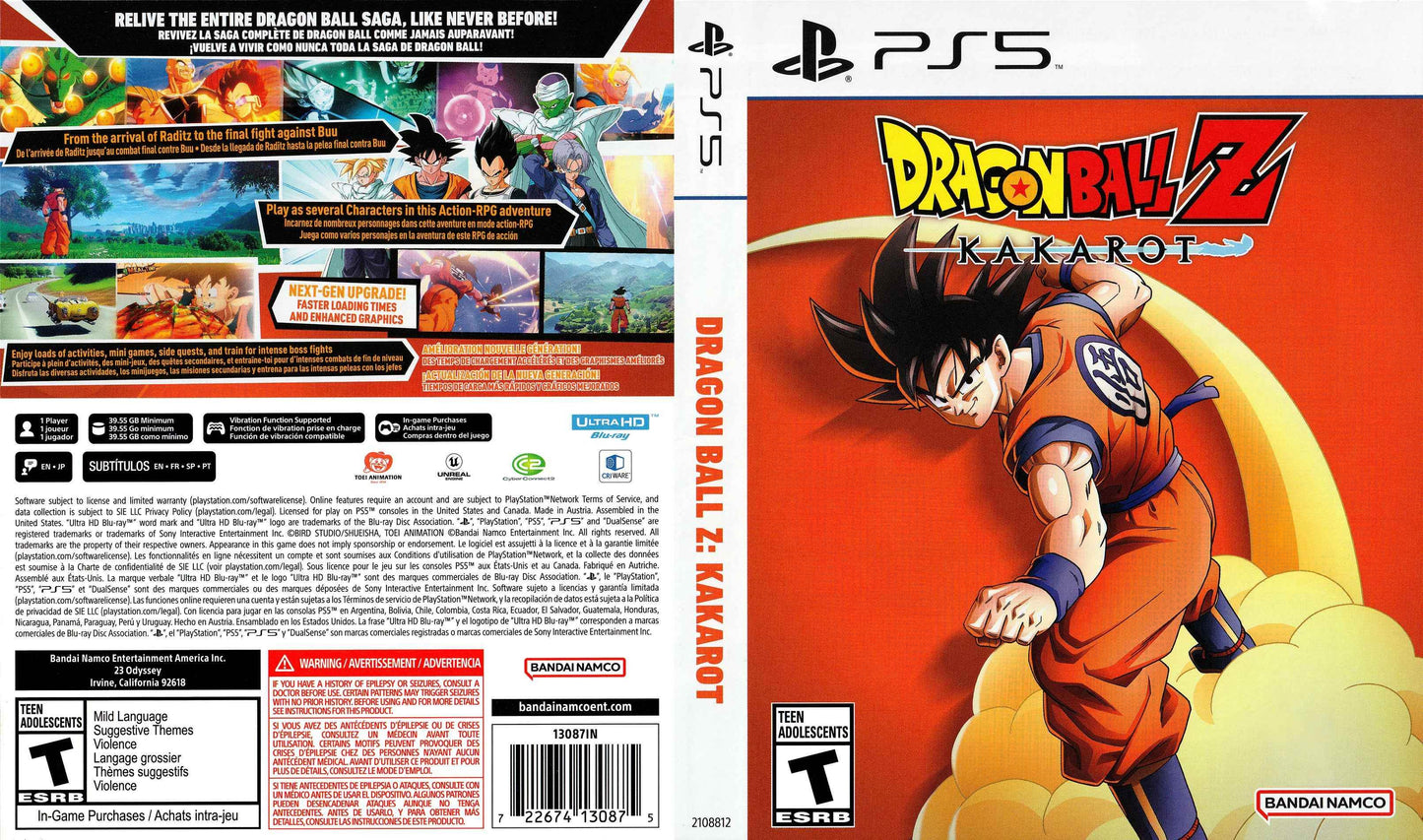 Dragon Ball Z Kakarot Cover Art - WOI Solutions