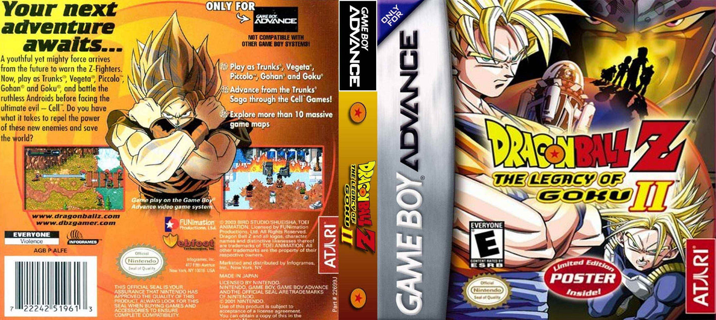 Dragon Ball Z Legacy of Goku II Cover Art - WOI Solutions
