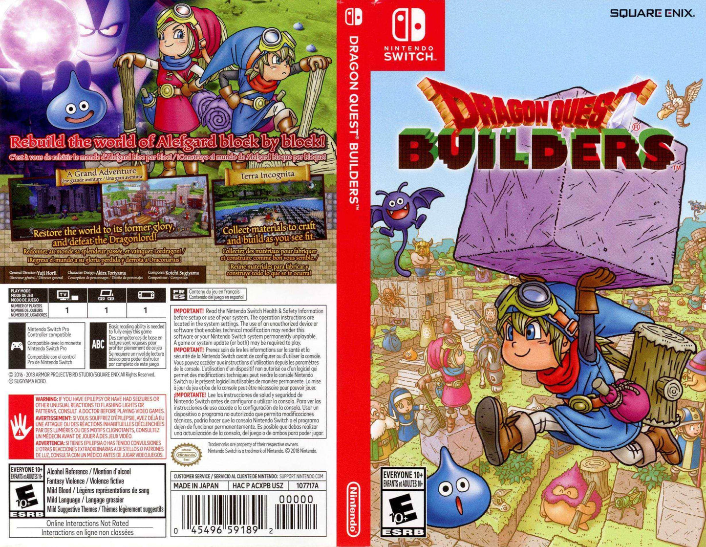 Dragon Quest Builders Cover Art - WOI Solutions