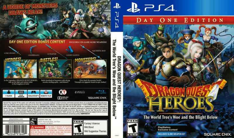 Dragon Quest Heroes - The World Tree's Woe and the Blight Below Cover Art - WOI Solutions