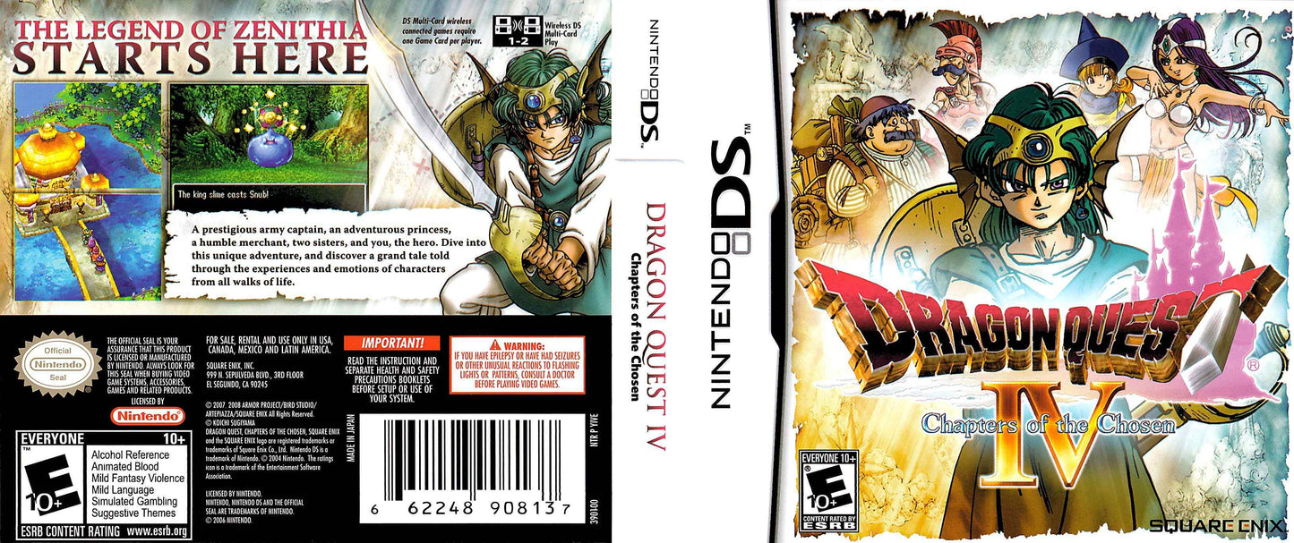 Dragon Quest IV Chapters of the Chosen Cover Art - WOI Solutions