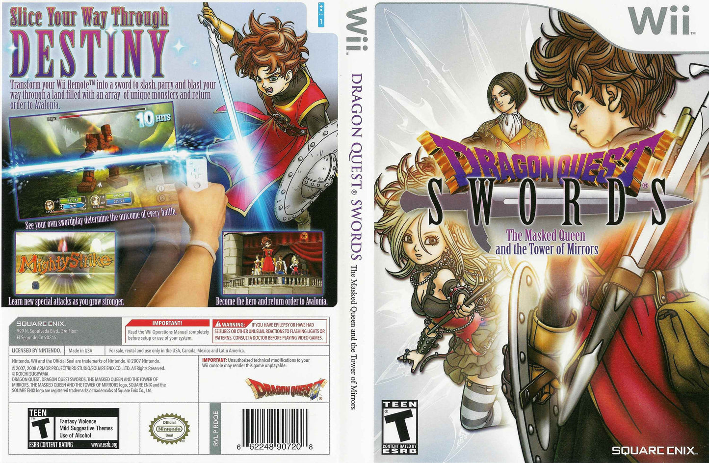 Dragon Quest Swords The Masked Queen and the Tower of Mirrors Cover Art - WOI Solutions