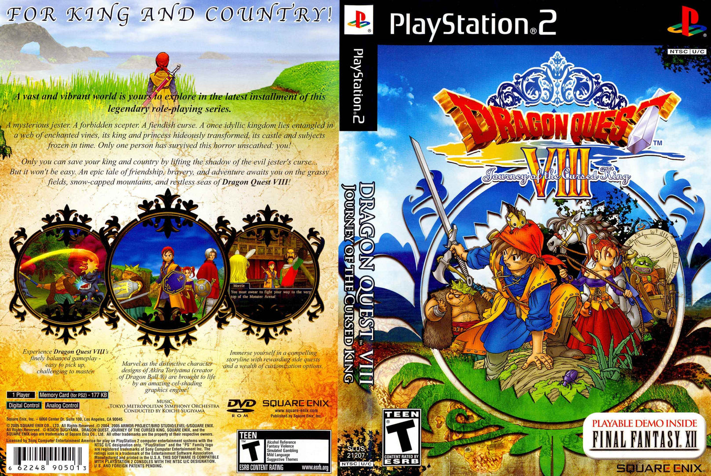 Dragon Quest VIII - Journey of the Cursed King Cover Art - WOI Solutions