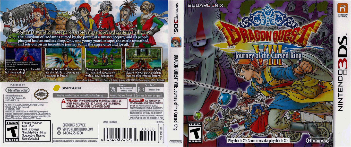 Dragon Quest VIII Journey of the Cursed King Cover Art - WOI Solutions