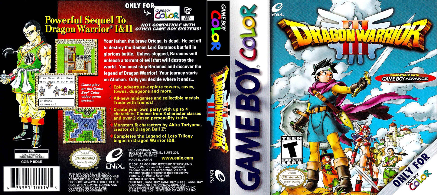 Dragon Warrior 3 Cover Art - WOI Solutions