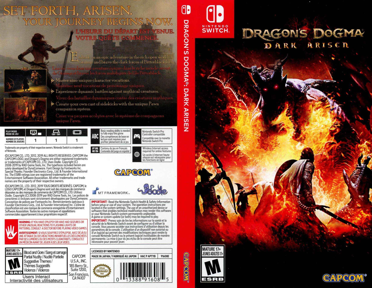 Dragon's Dogma Dark Arisen Cover Art - WOI Solutions