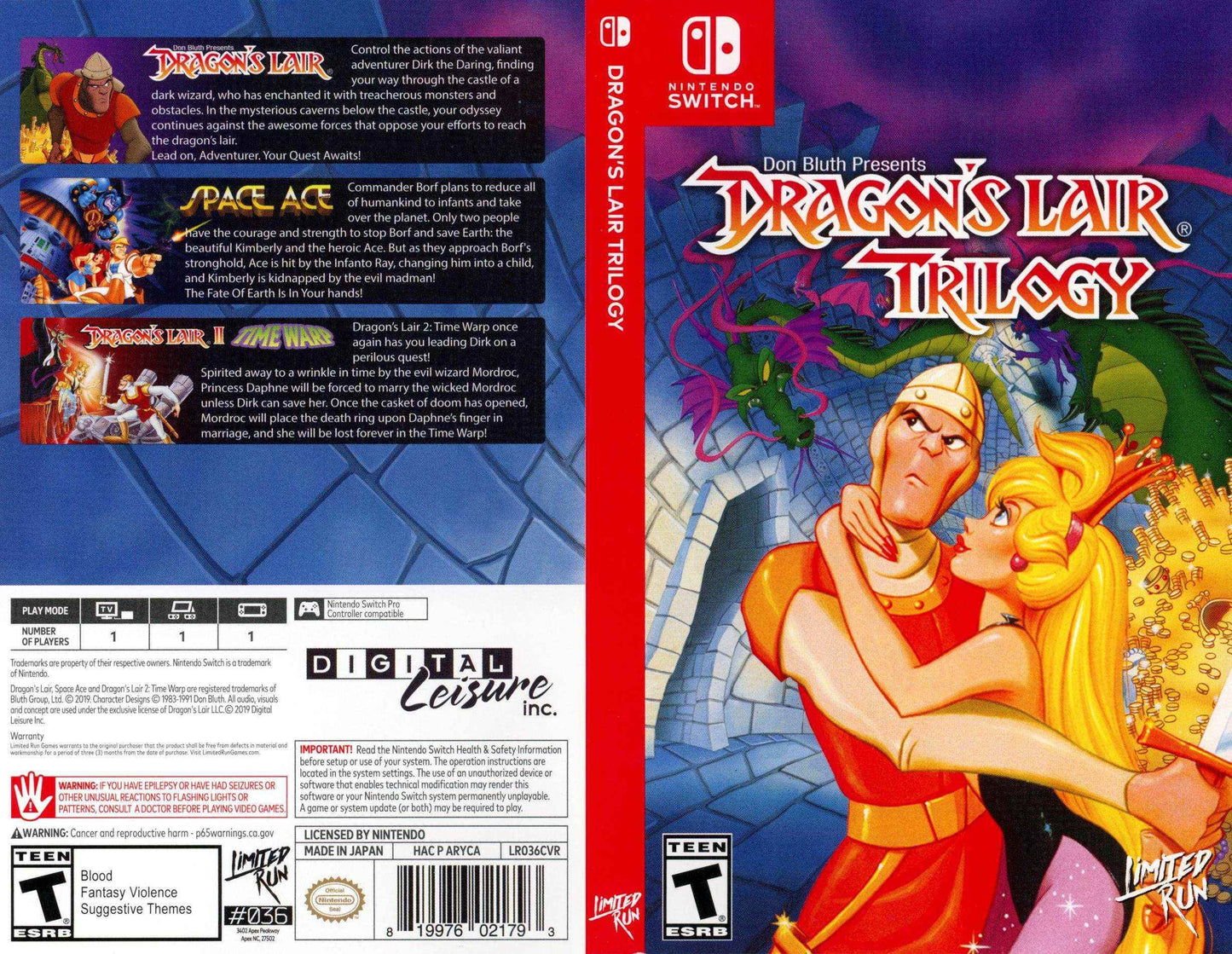 Dragon's Lair Trilogy Cover Art - WOI Solutions