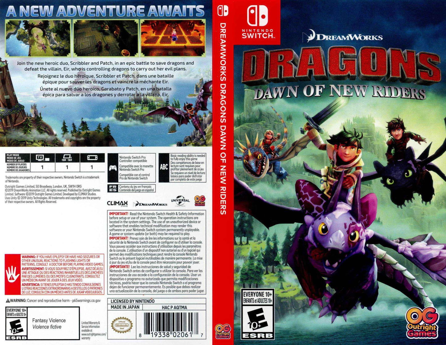 DreamWorks Dragons Dawn of New Riders Cover Art - WOI Solutions